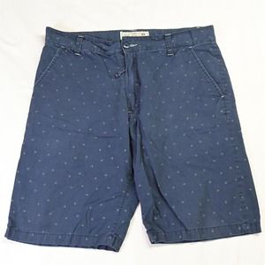 Buffalo David Bitton‎ 34 x 12" Navy Blue Print Chino Shorts